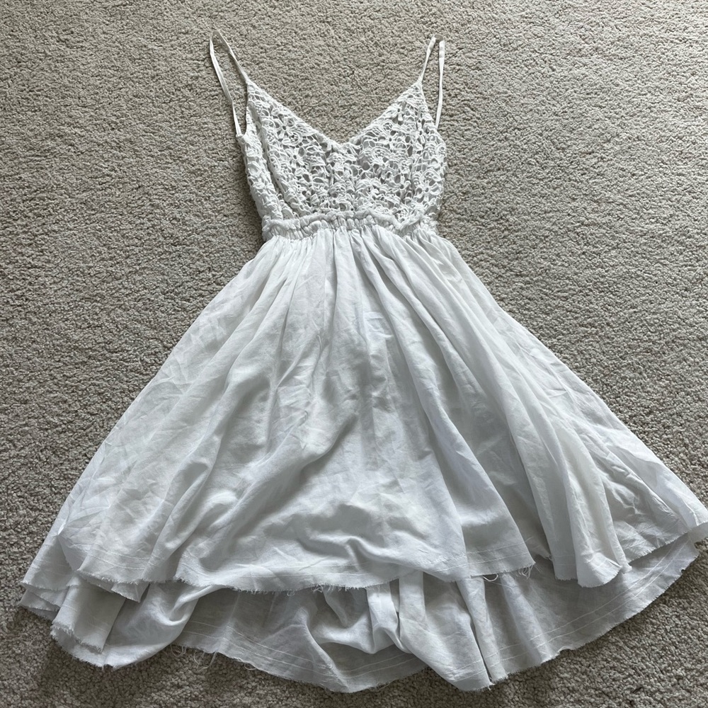 White Backless Dress